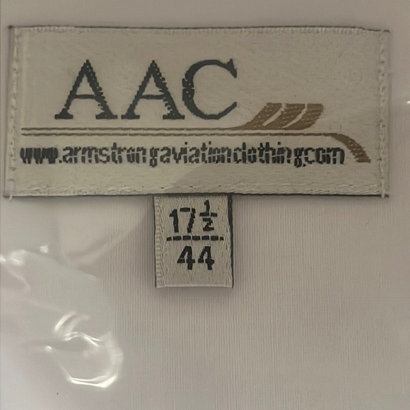 ARMSTRONG AVIATION SHIRT SIZE 17.1/2 NEW IN BAG - Picture 2 of 4